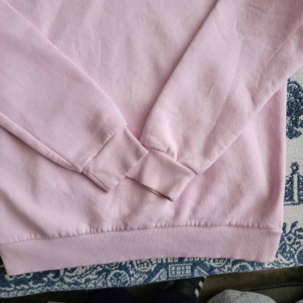 Adidas Light Pink Hoodie with White Logo - Picture 7 of 8